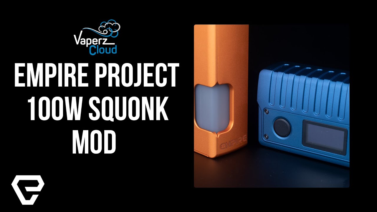 Vaperz Cloud x GrimmGreen Empire Project 100W Squonk Mod Review!