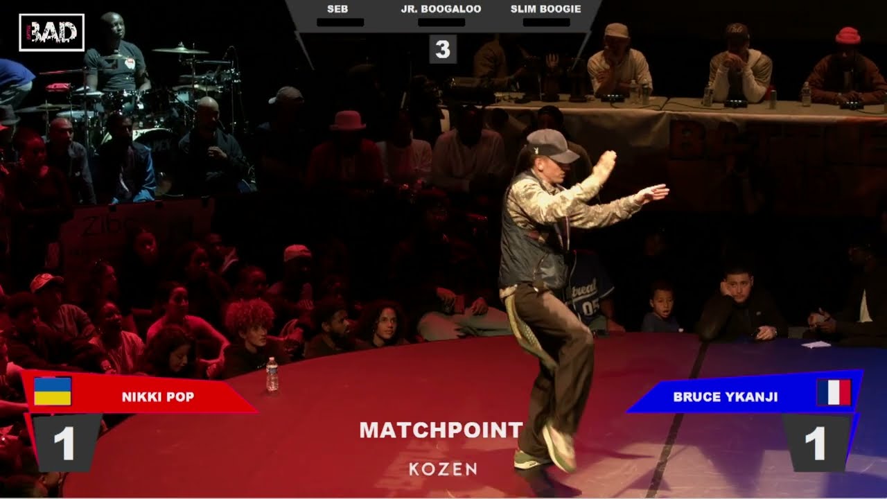 NIKKI POP vs BRUCE YKANJI - Battle BAD 2022 - POPPING Top 16