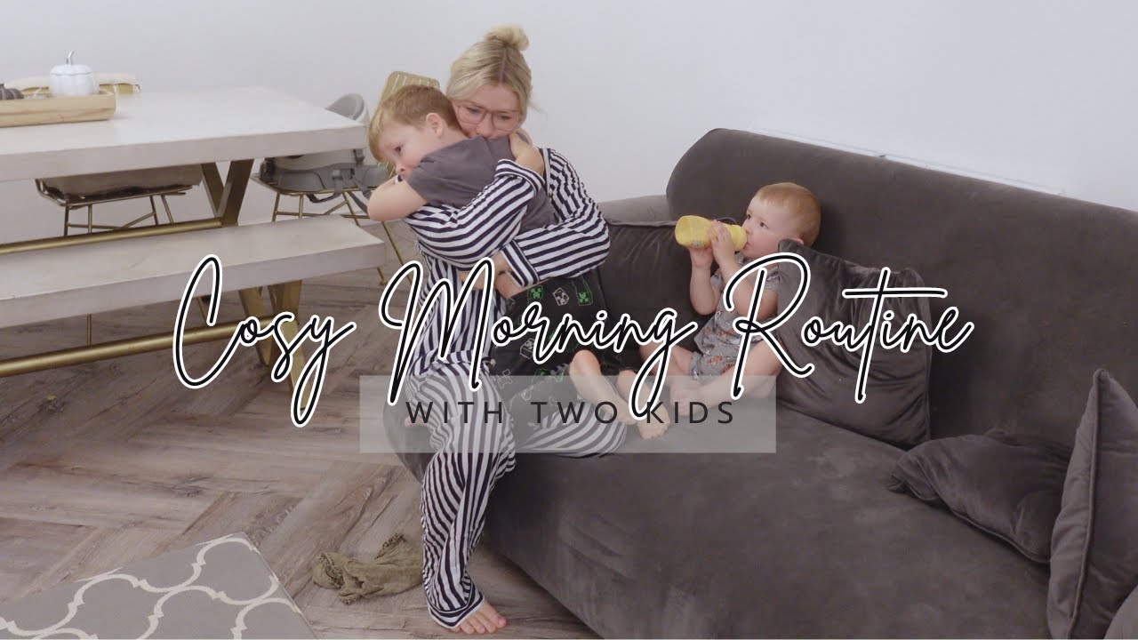 NEW COSY MORNING ROUTINE ☕️ MUM ALONE WITH 2 KIDS & SCHOOL RUN...