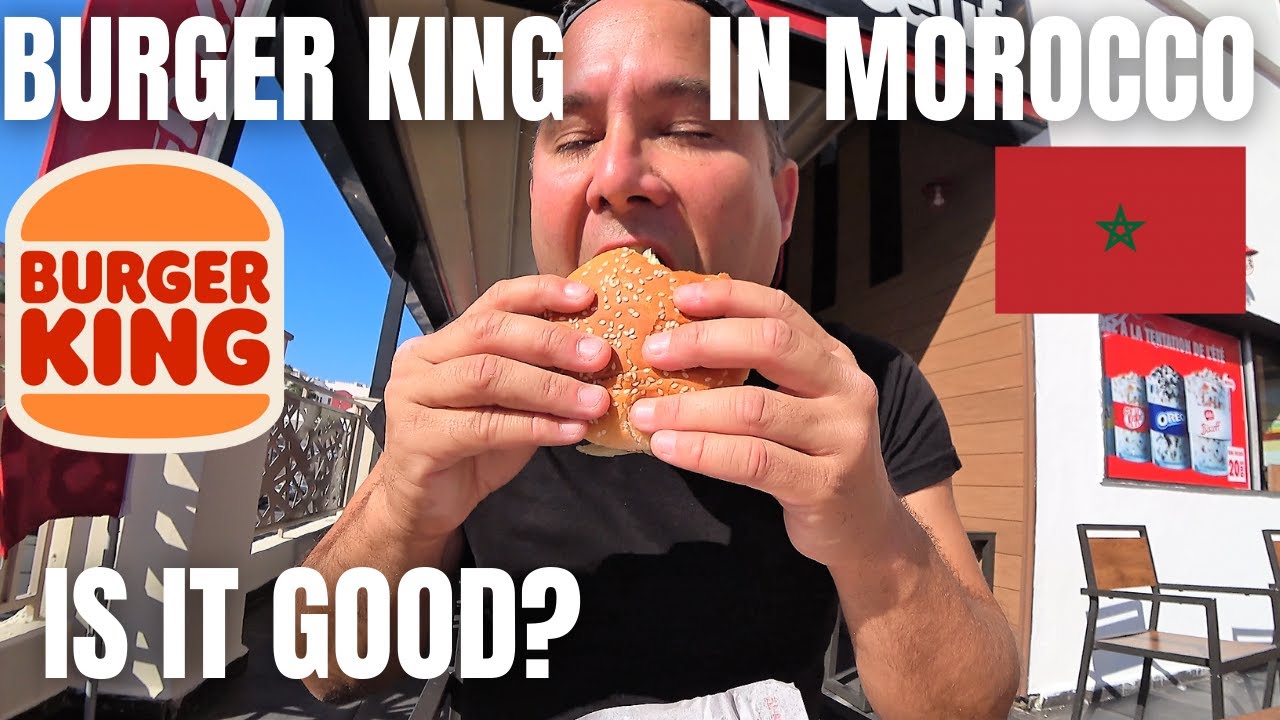 TRYING BURGER KING IN MOROCCO - IS IT ANY GOOD? DOES IT HAVE ANY MOROCCAN SPECIAL BURGER?
