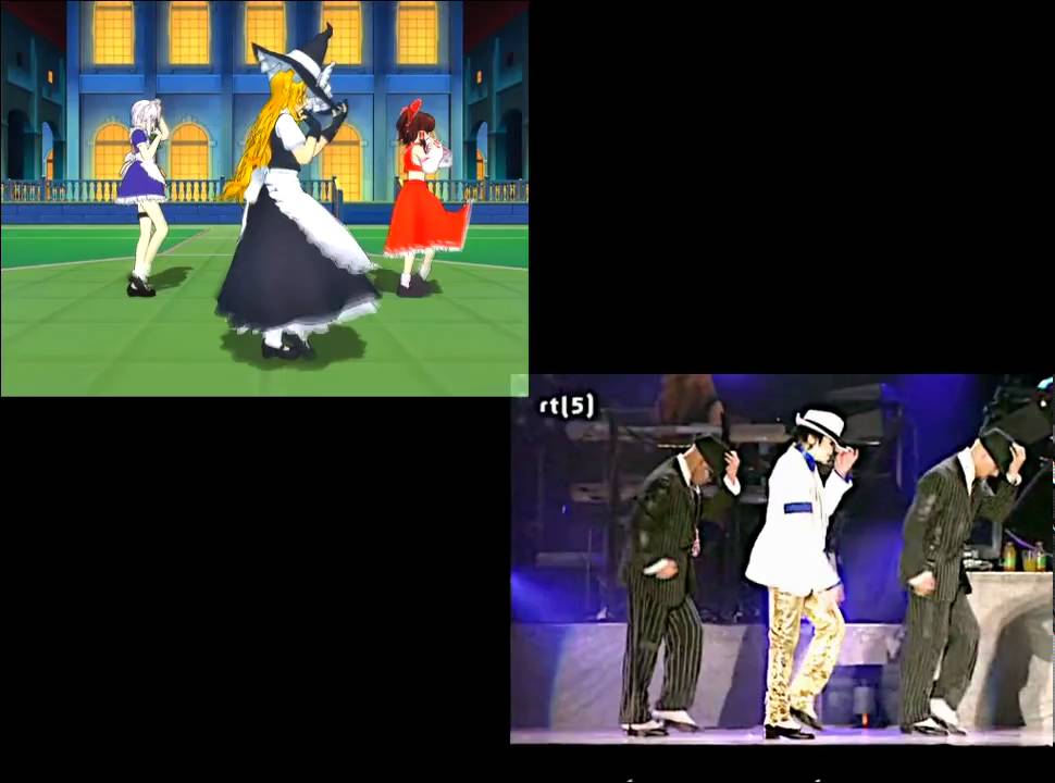 【比較してみた】東方でマイケル × Michael Jackson ～Smooth Criminal～