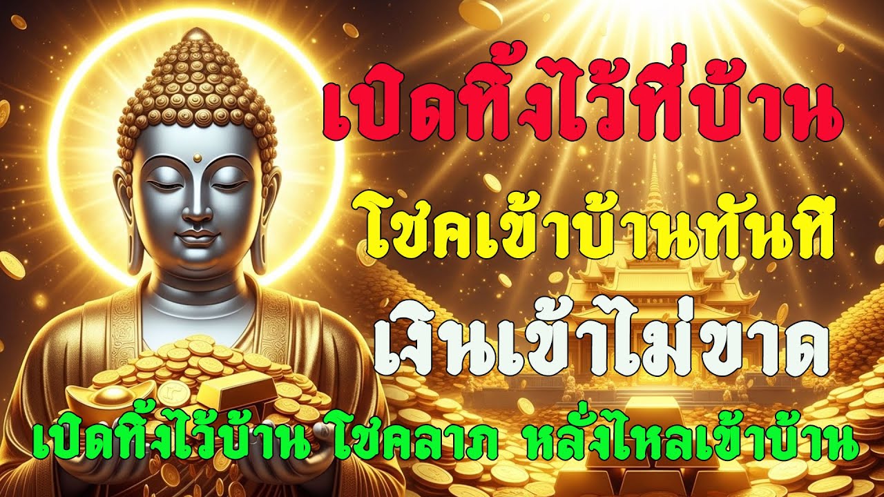 แค่เปิดทิ้งไว้ที่บ้าน… พลังโชคจะไหลเข้าไม่หยุด! เงินทองไหลมาเทมา ! แค่ฟัง 5 นาที ชีวิตเปลี่ยน