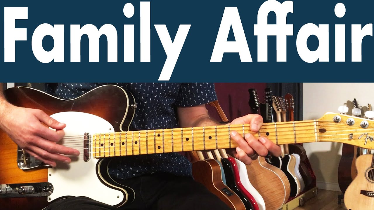 Урок игры на гитаре Sly & The Family Stone Family Affair + руководство + табы