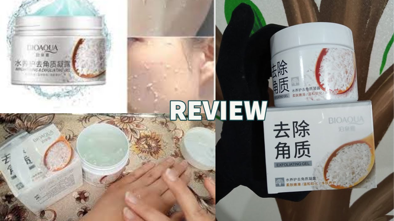Bioaqua Exfoliating Gel Review  || Rice gel scrub || How to use Bioaqua exfoliating gel