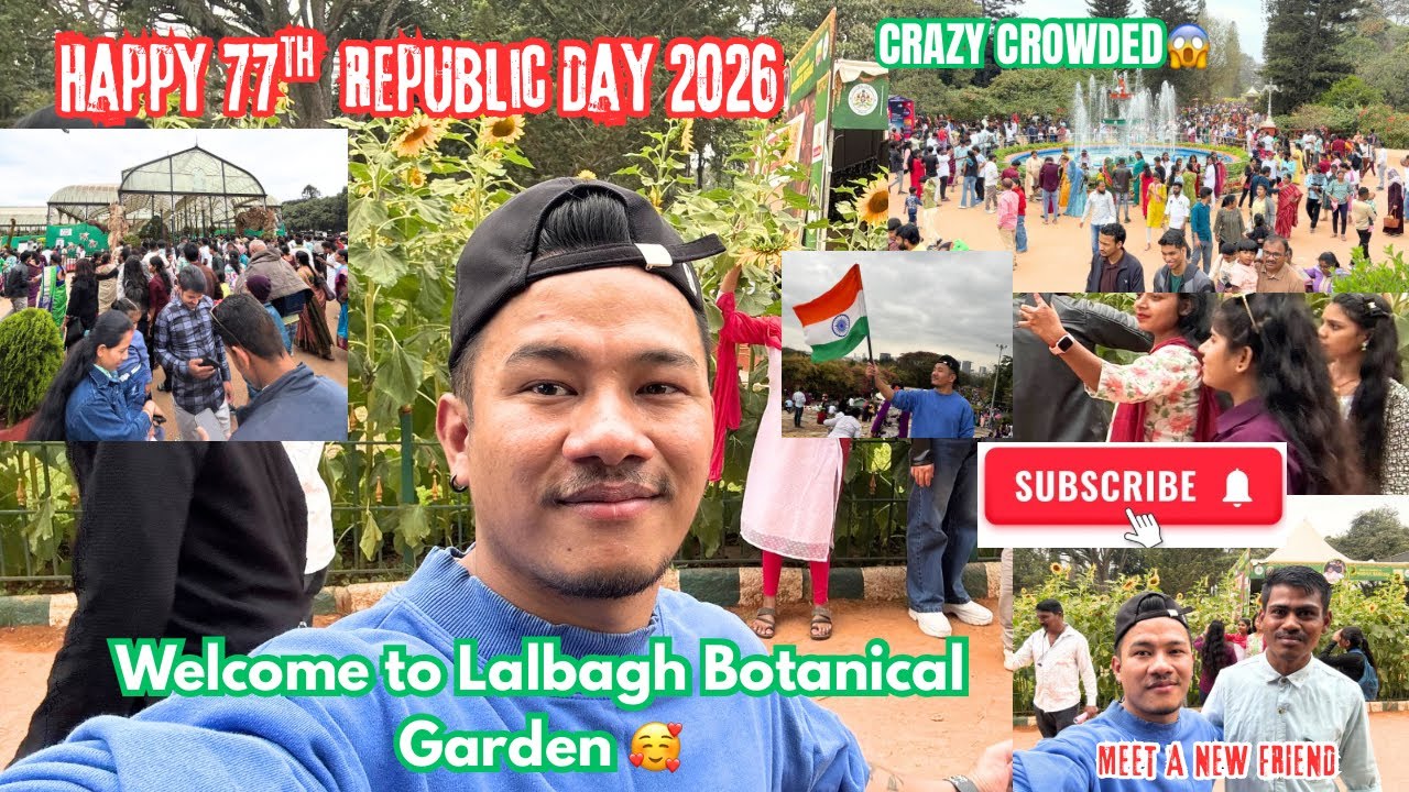 Lalbagh Botanical Garden 🪴| Happy 77th Republic Day 2026. Watch now 🥰