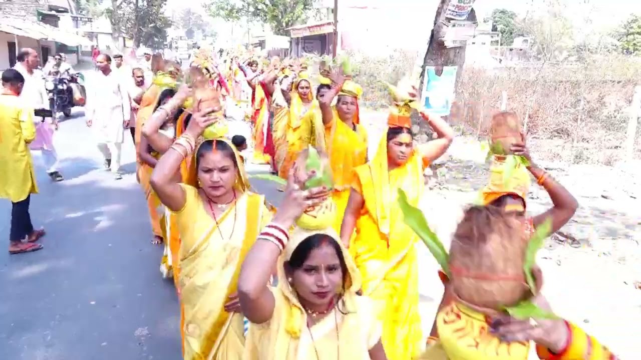 ऐतिहासिक कलश यात्रा: उमड़ा जनसैलाब! 🙏✨कथा व्यासआचार्य श्री गिरीज शरण जी महाराज (श्रीधाम वृन्दावन)