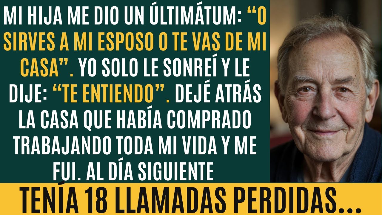 Mi Hija Me Dio un Ultimátum: O Sirves a Mi Esposo o Te Vas. Sonreí y Me Fui. Una Semana Después…