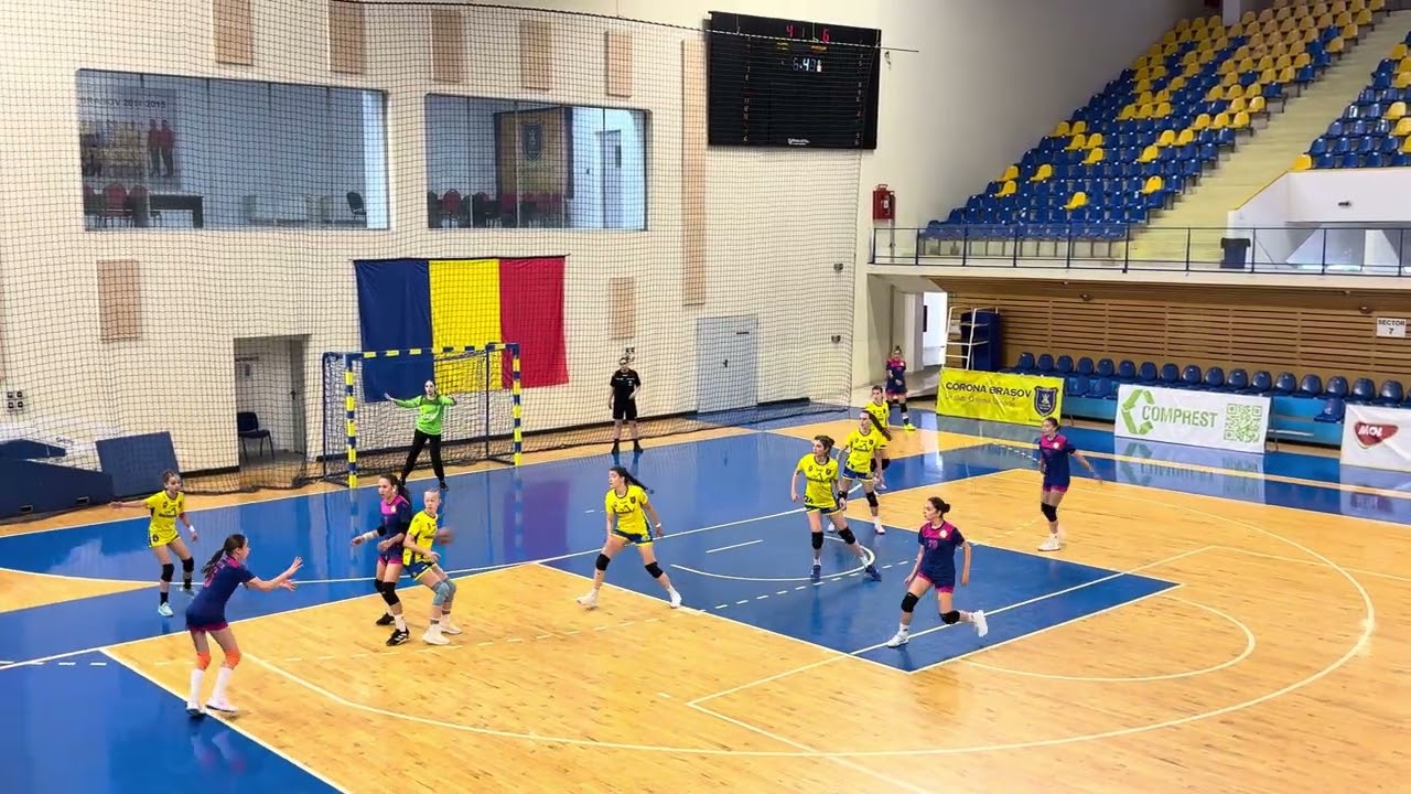 HC Omer Constanța Junioare 4 - CSM Corona Brașov Junioare 4 Repriza 1 Turneul Final Handbal Feminin
