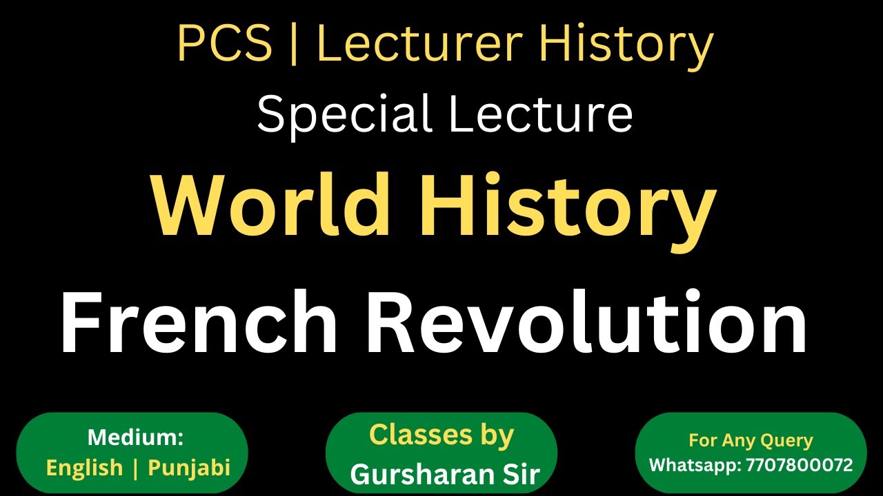 World History | French Revolution | Gursharan Singh | 8558800797