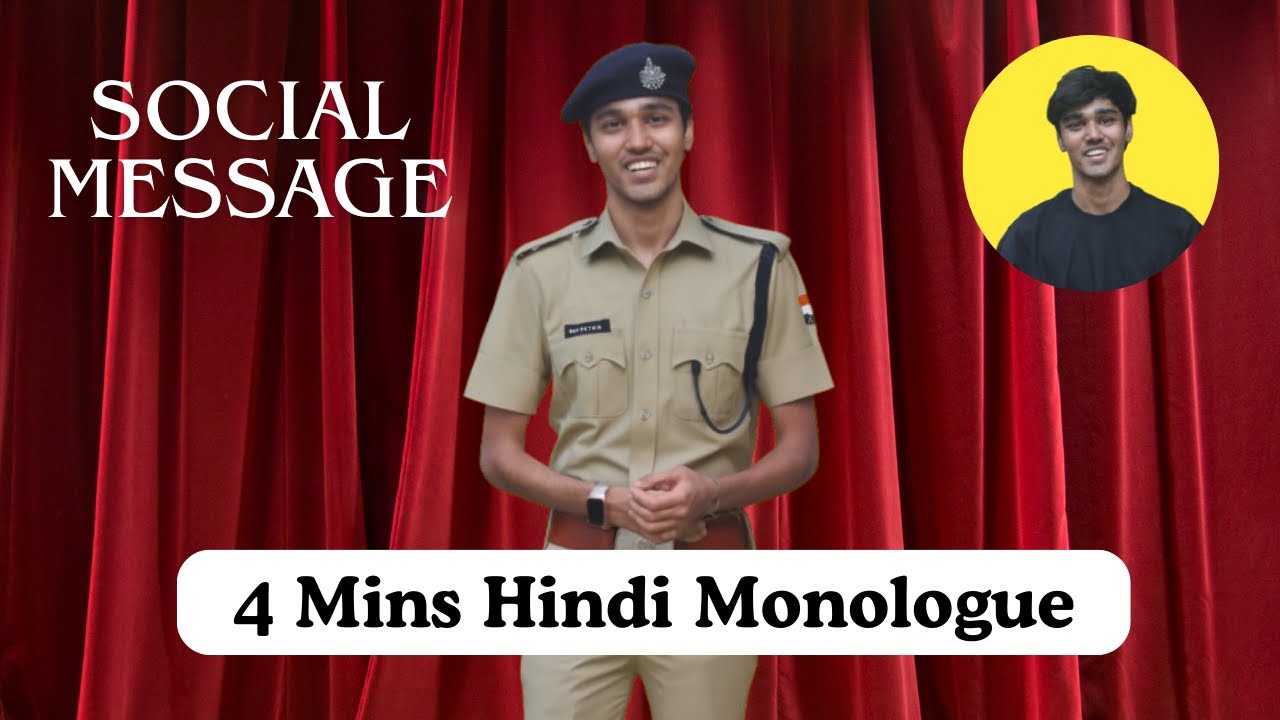 4 Mins Monologue of a Policeman (in Hindi) | Akshatainment | Akshat Jain