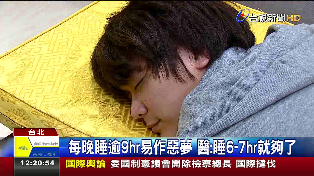 每晚睡逾9hr易作惡夢醫:睡6-7hr就夠了
