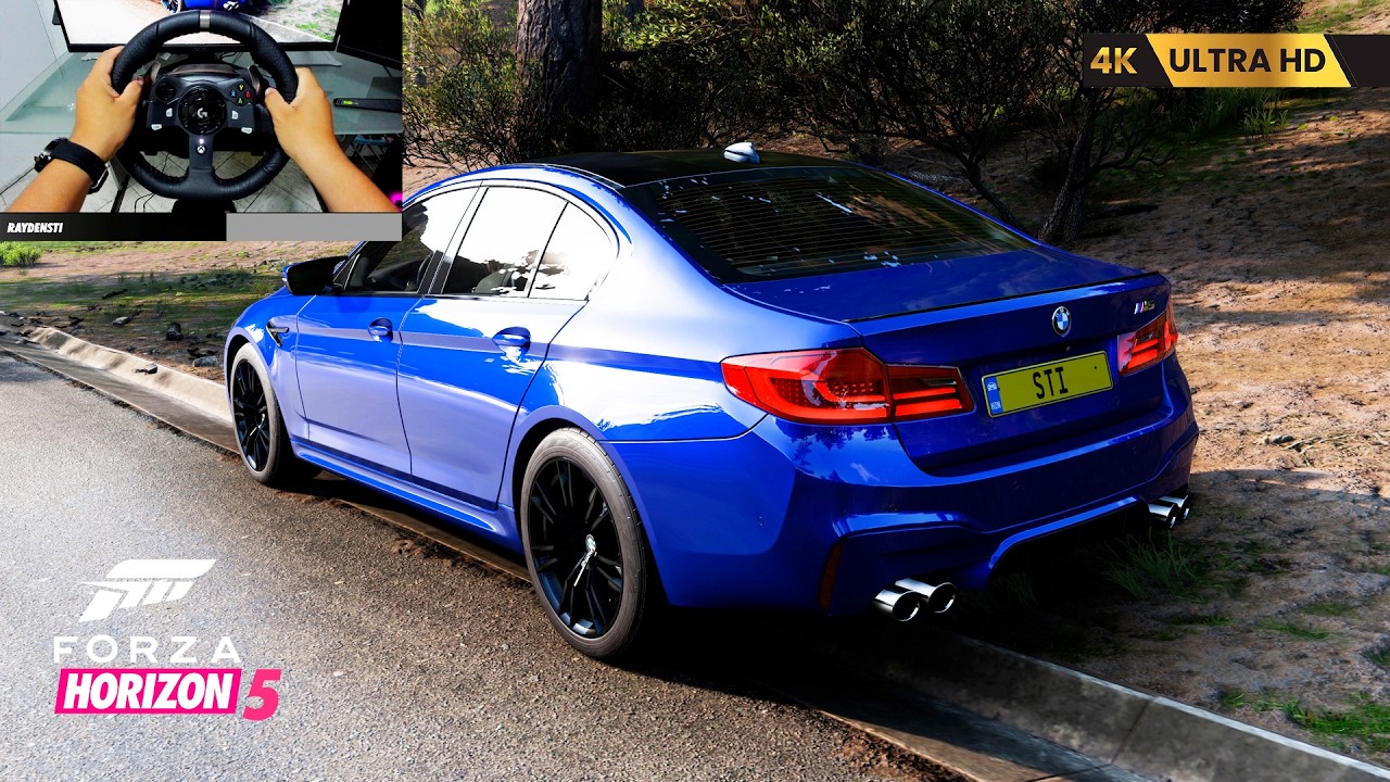 BMW M5 2018 From STOCK to INSANE in Forza Horizon 5! 🔥 Logitech G920 Gameplay | 4K Ultra HD