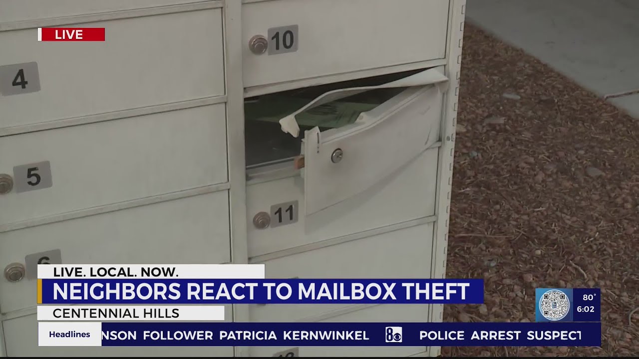 Neighbors react to mailbox theft