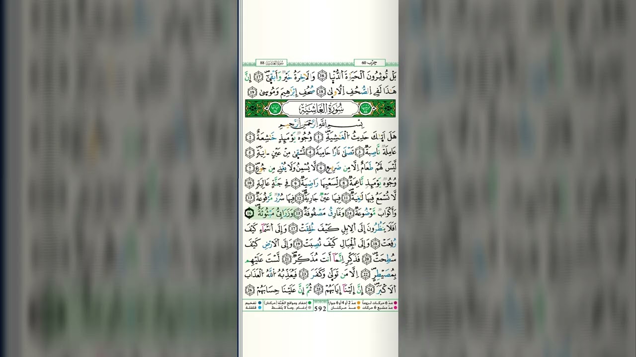 088 | Surat Al-Ghasyiyah by Mustapha Gharbi Riwayat Warsy