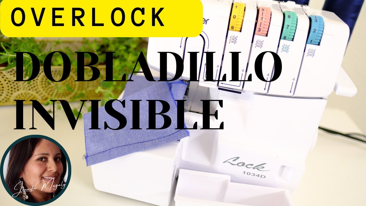 ¿cómo hacer el dobladillo invisible/ overlock?