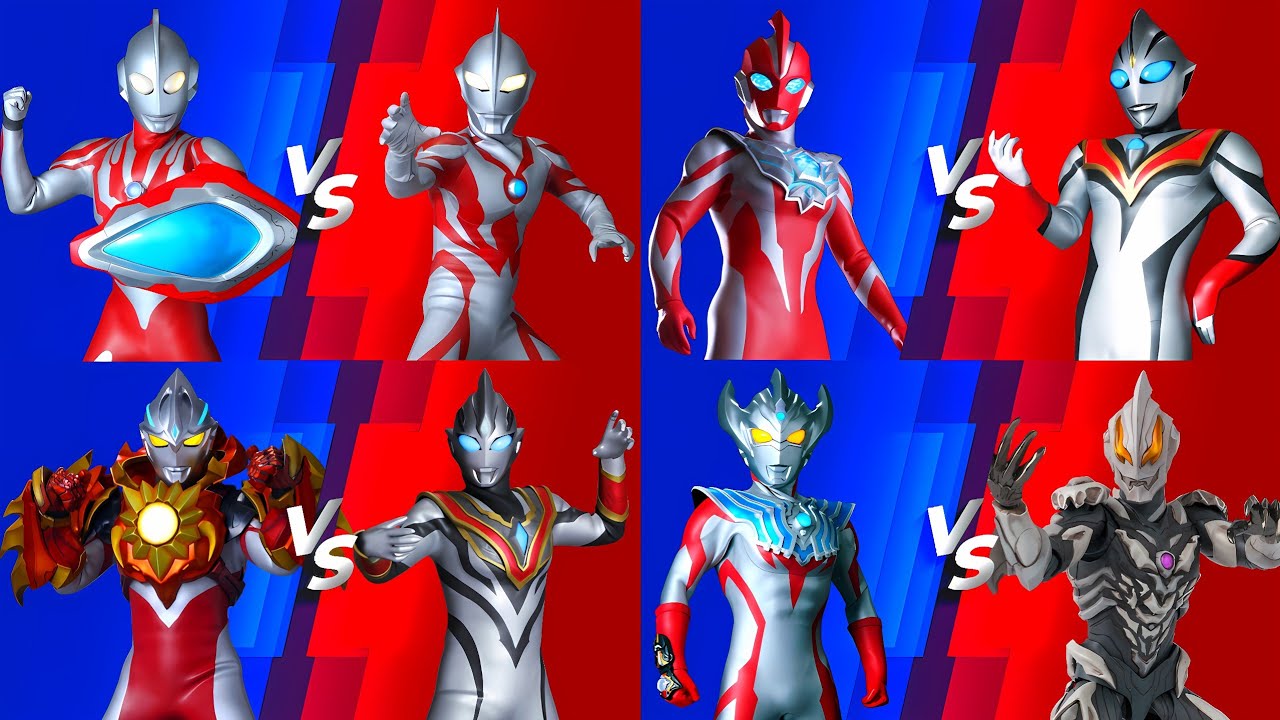 ウルトラマン RIBUT VS ULTRAMAN BELIAL EARLY STYLE, ARC VS EVIL TRIGGER, OMEGA VS EVIL TIGA #ウルトラマン #怪獣 #星人