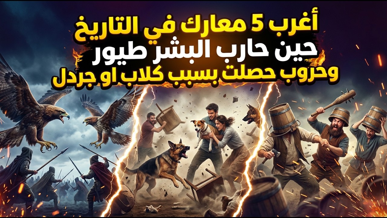أغرب 5 معارك في التاريخ: جيوش واجهت خصومًا لم يتوقعهم أحد! (صدمة)