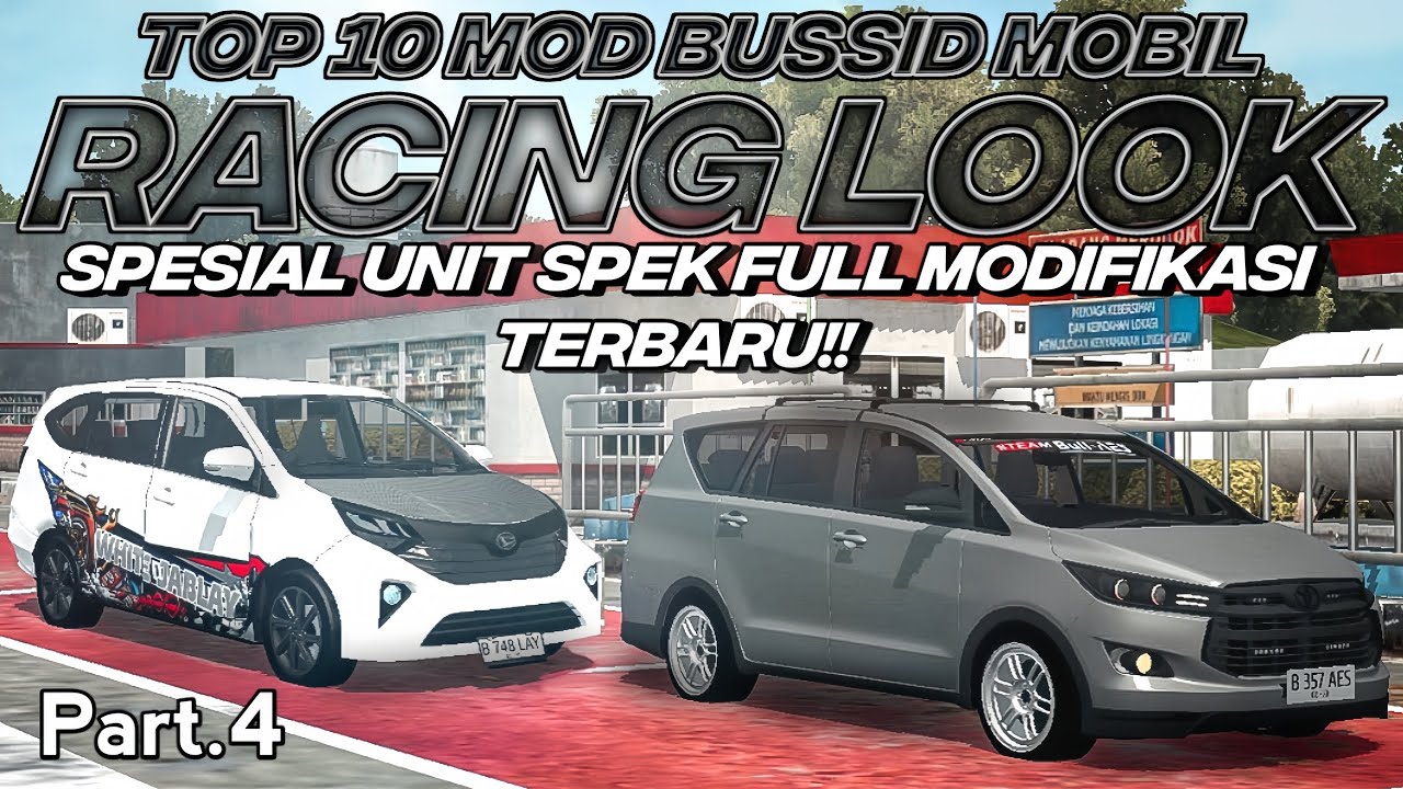 SPEK FULL MODIFIKASI💨👻‼️ TOP 10 MOD MOBIL RACING LOOK Part.4 TERBARU FREE DOWNLOAD | MOD BUSSID