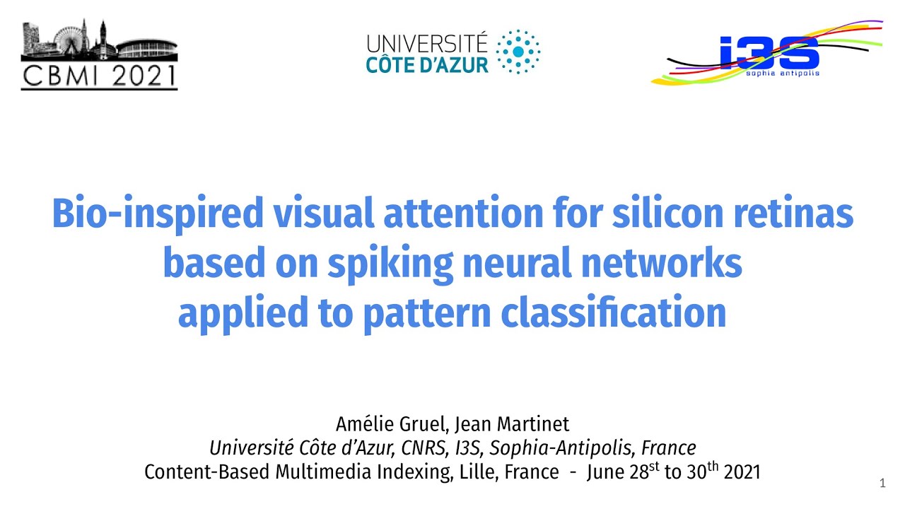 CBMI2021 Presentation -  Bio-inspired visual attention for silicon retinas