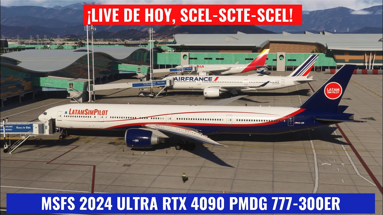 4K LIVE STREAM MSFS 2024 VUELO COMPLETO SANTIAGO  (SCEL) - PUERTO MONTT  (SCTE)   😍❤😎