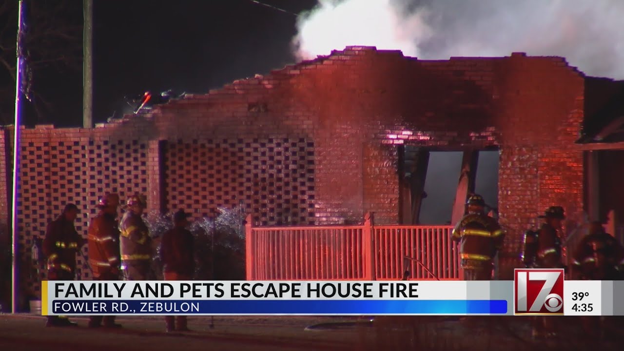 Crews battle house fire near Zebulon for hours