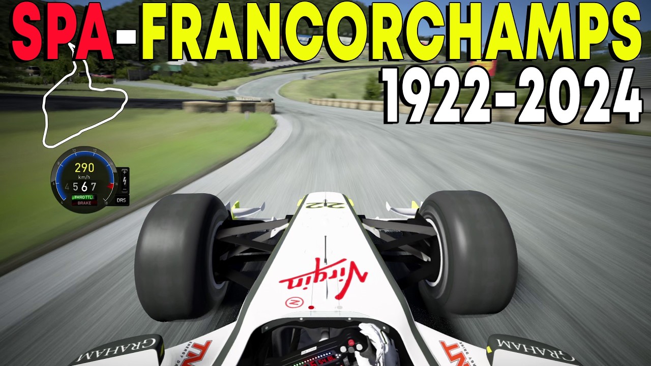 Evolution of F1 Spa - Francorchamps 1922 - 2024