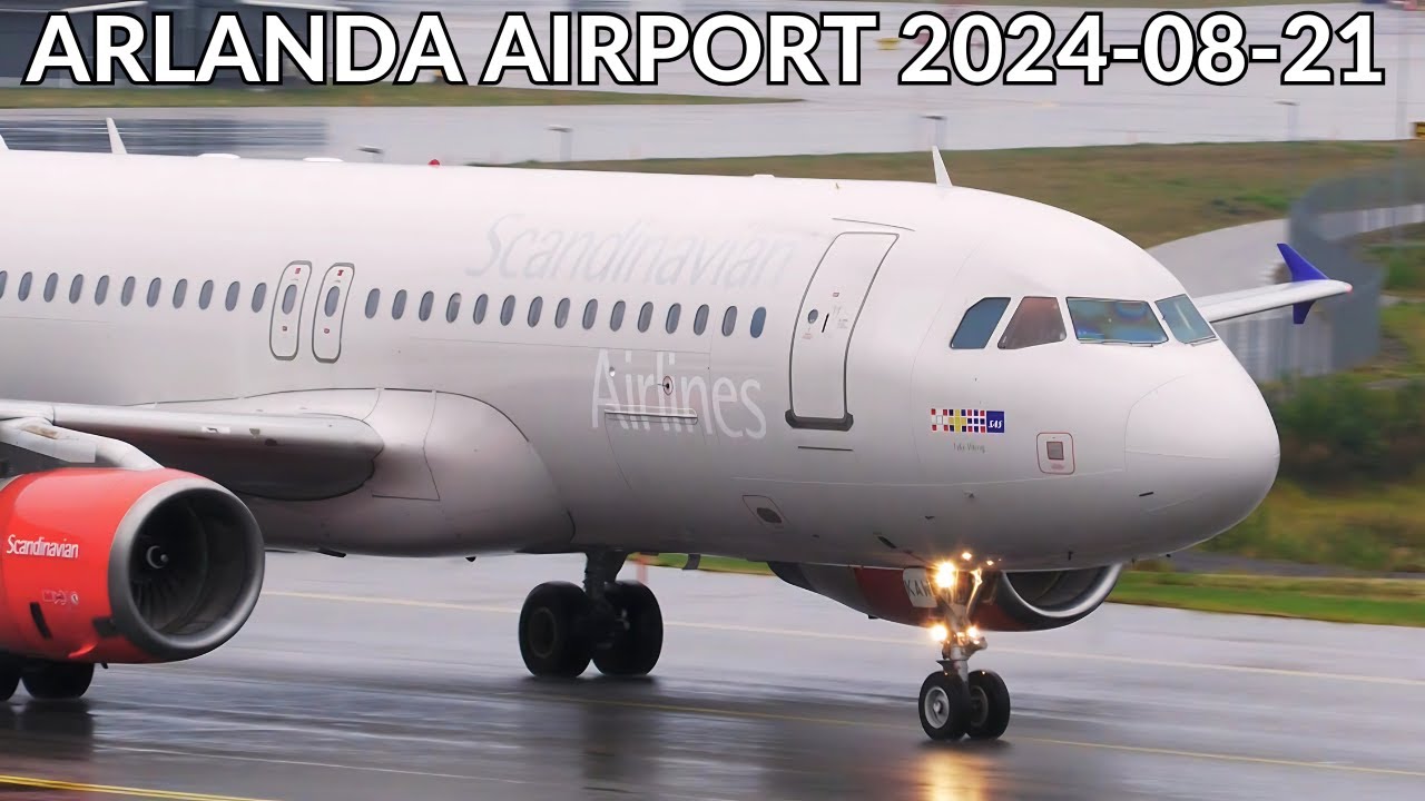 ✈️ Planespotting at Stockholm Arlanda Airport over 20 CLOSE UP LANDINGS FOKKER 50, A321and more