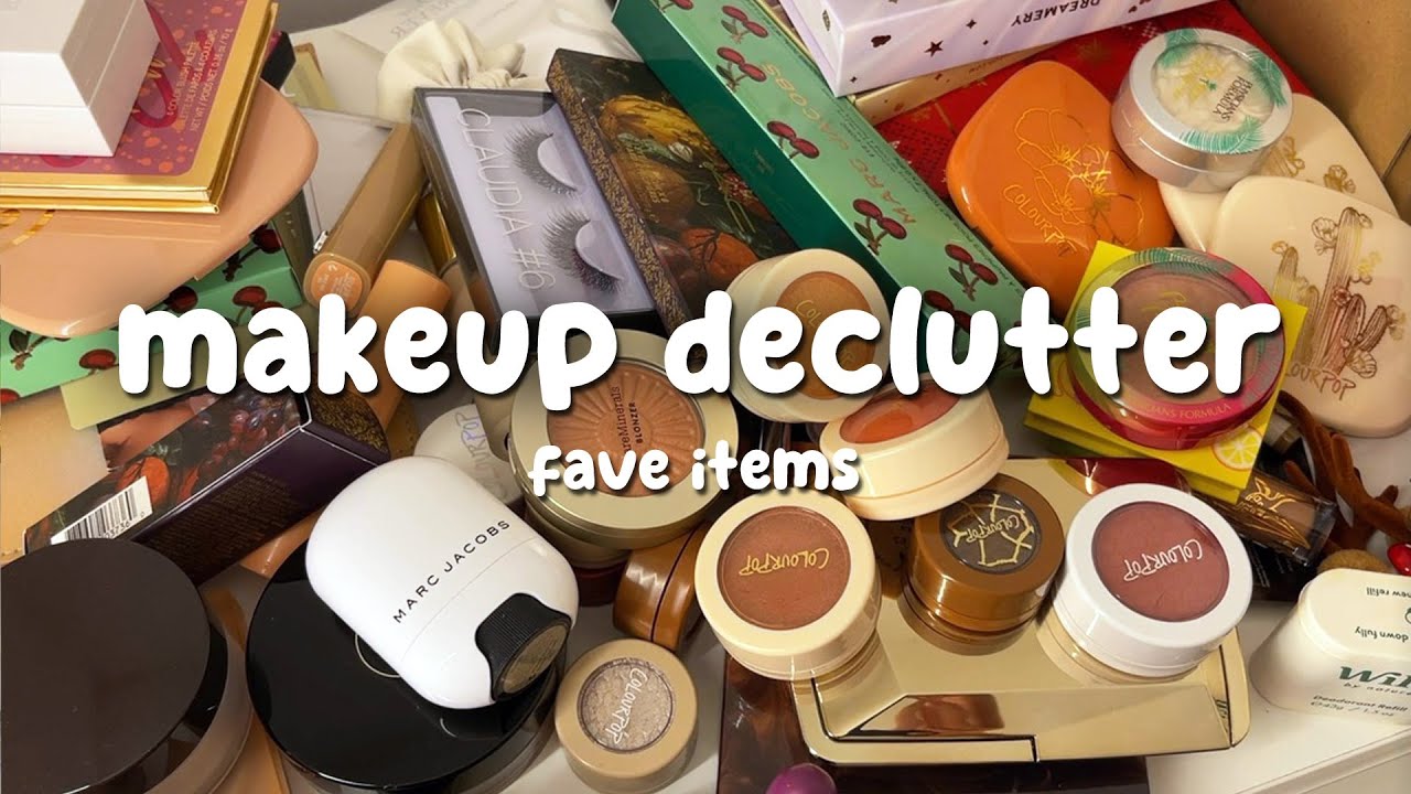 ORGANIZING & DECLUTTERING MY MAKEUP | SATISFYING CLEANING 2023
