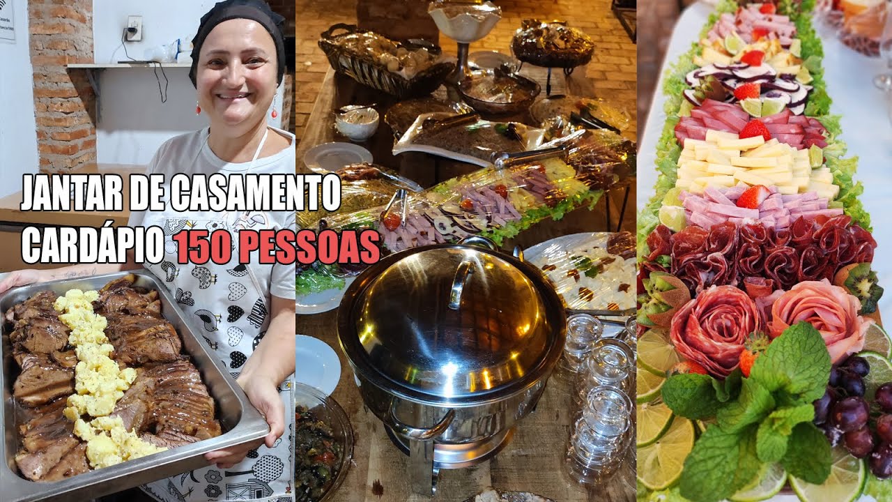 JANTAR PARA 150 PESSOAS - RECEITAS DA ROSA