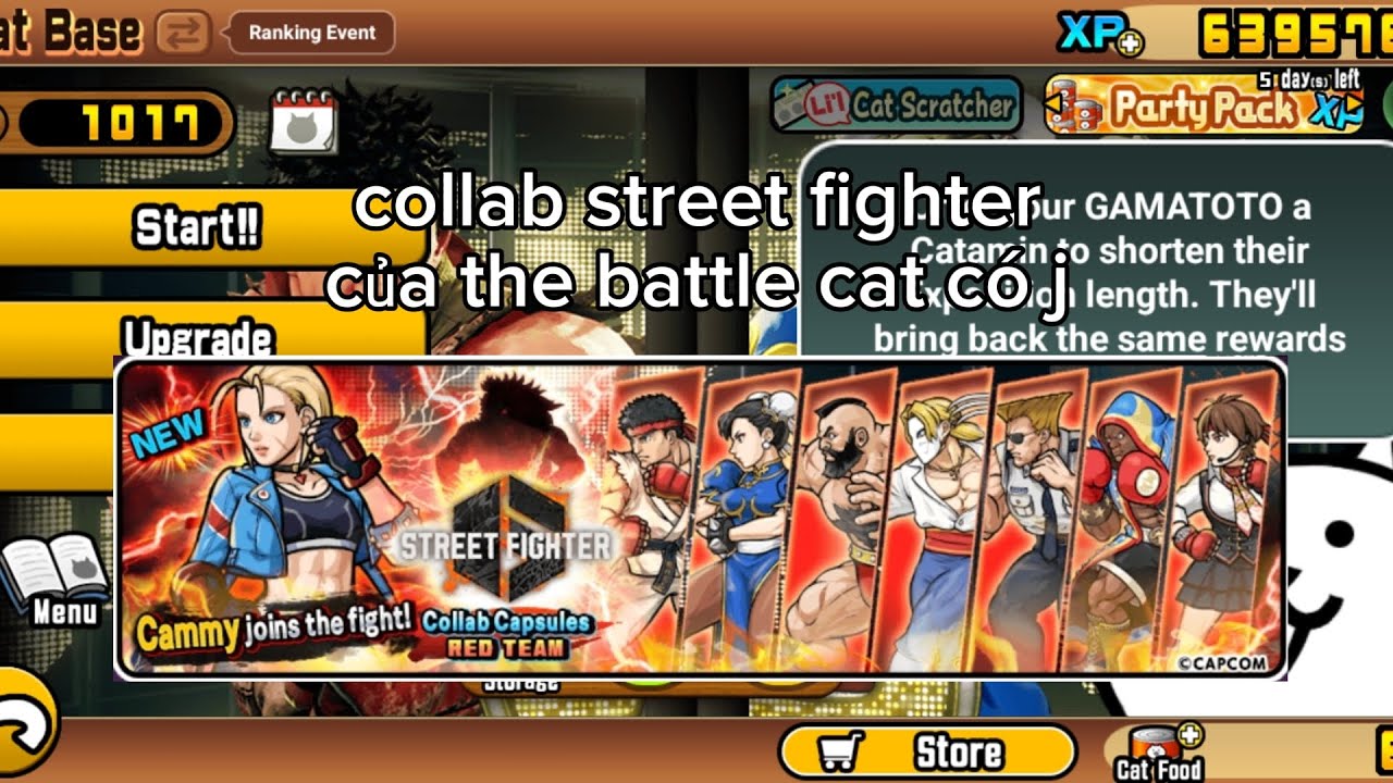 Collab street fighter của the battle cat có j | MTX HÙNG
