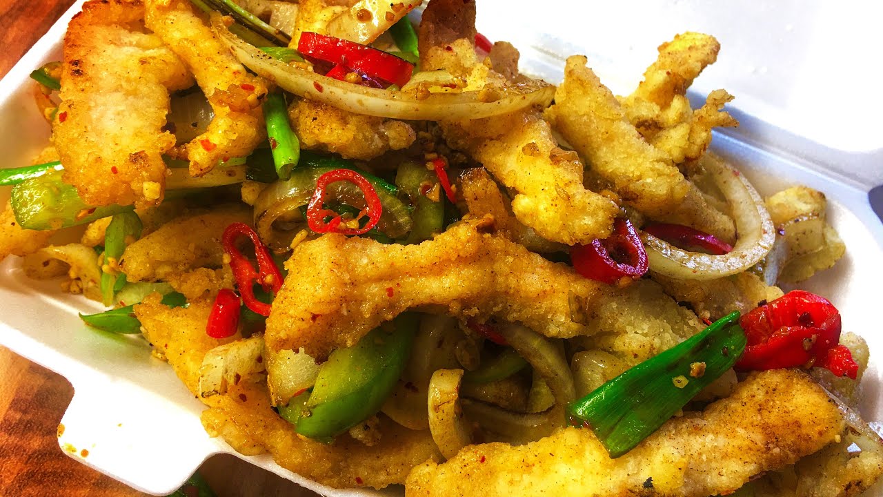 Salt And Chilli Shredded Crispy Chicken..