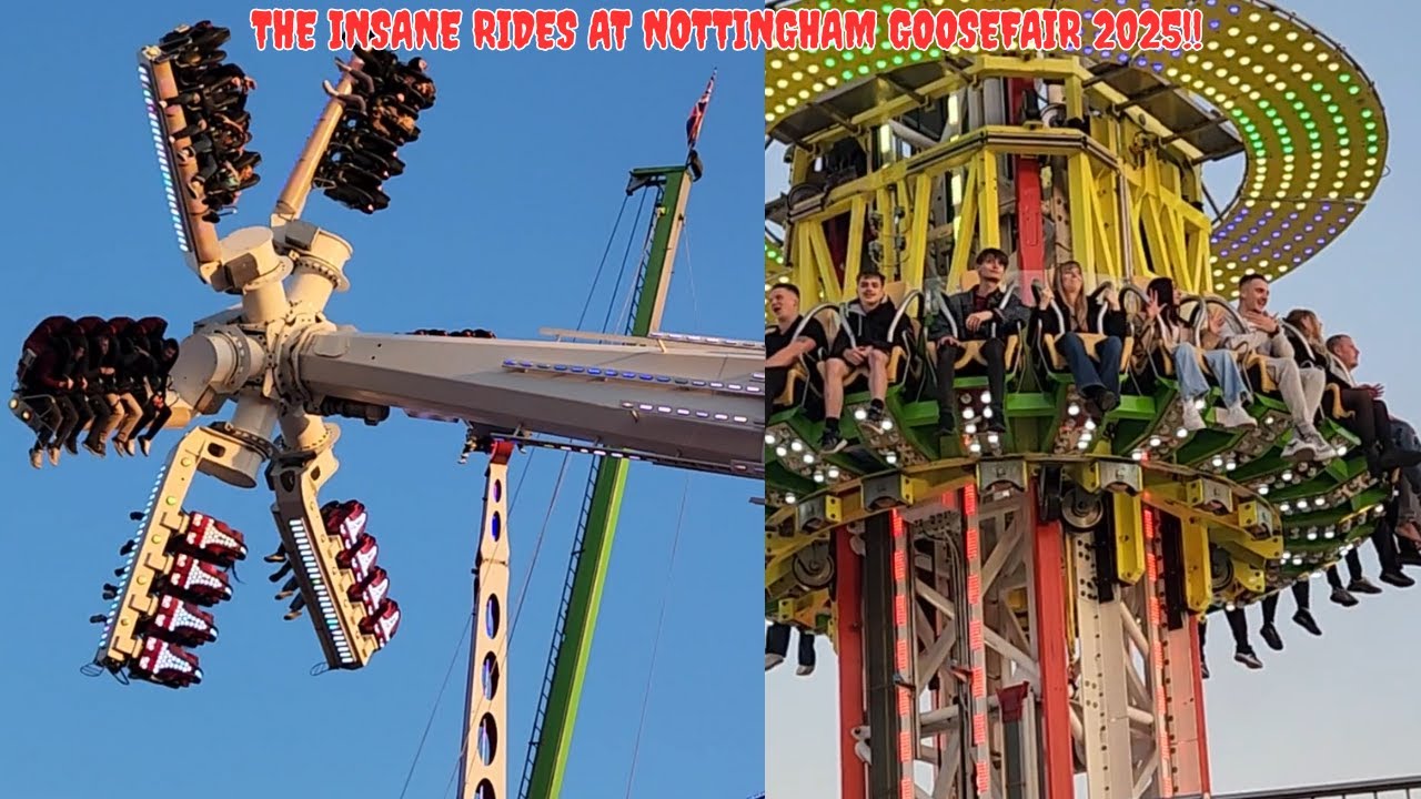 2025 NOTTINGHAM Goose Fair EVENING VLOGIN||SANE RIDES