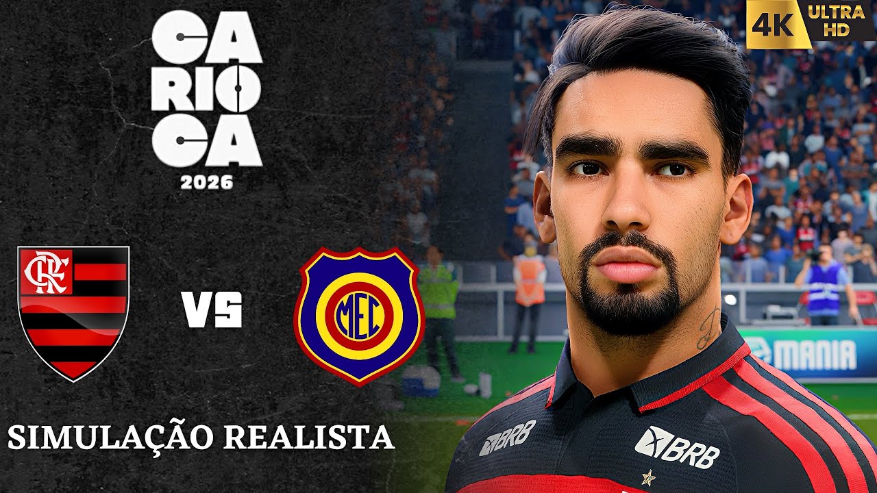 FC 26 4K - Flamengo vs Madureira Rj | SEMIFINAL do Cariocão 2026 | Simulação Ultra Realista.