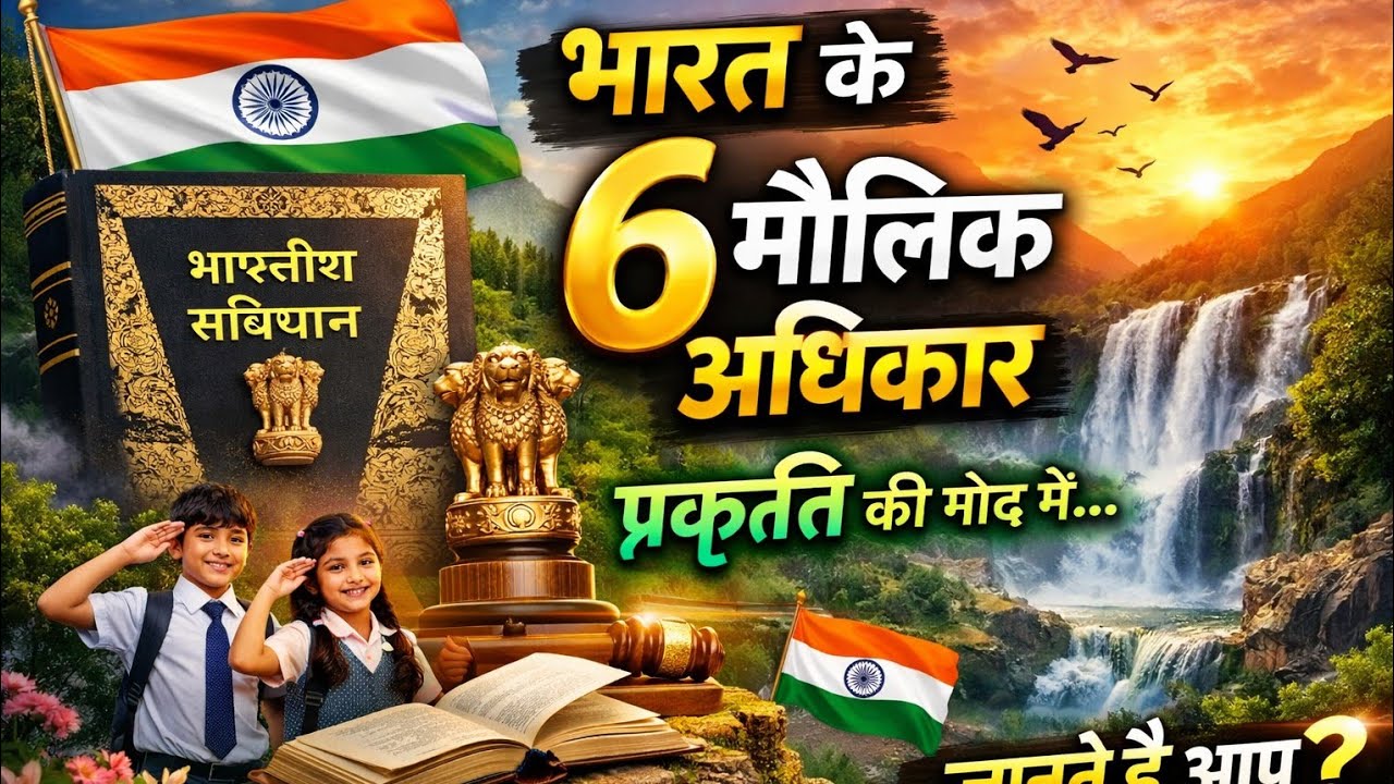 भारत के 6 मौलिक अधिकार | प्रकृति की गोद में संविधान की आवाज़ 🇮🇳 #मौलिकअधिकार #FundamentalRights