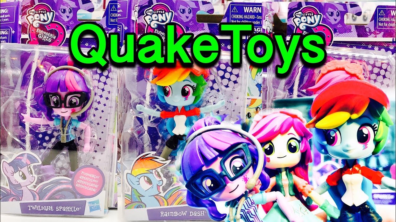 My Little Pony Equestria Girls Mall Collection Twilight Rainbow Dash Roseluck SciTwi MLP QuakeToys
