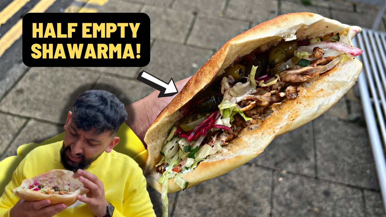 HARDLY NO SHAWARMA BUT IT TASTED DELICIOUS! Lebanese Shawarma Oldham!