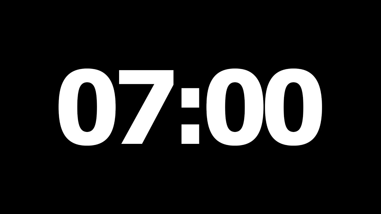 7 Minute Countdown Timer