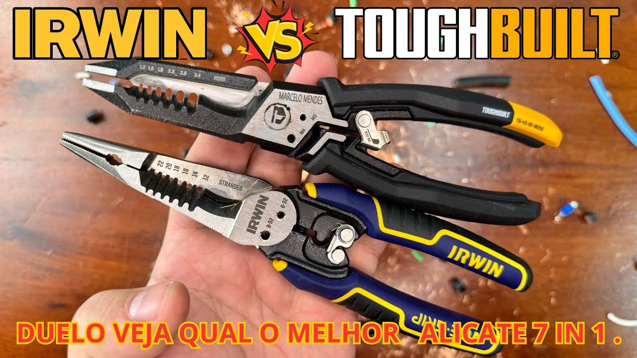 IRWIN VERSUS TOUGHBUILT, QUAL O MELHOR ALICATE 7 IN 1 ? VEJA NOSSO TESTE #irwin #toughbuilt