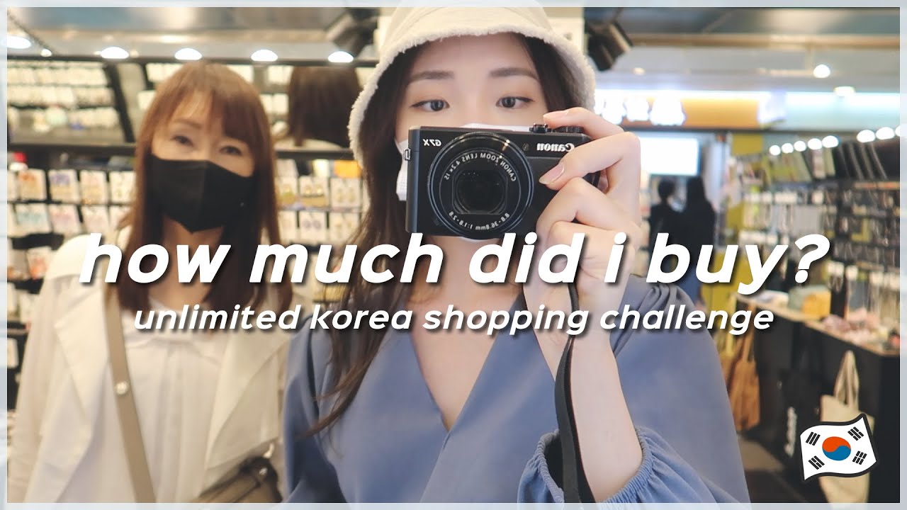 [한글/ENG] How Much Did I Buy? | Unlimited Korea Shopping Challenge | 한국 쇼핑 브이로그