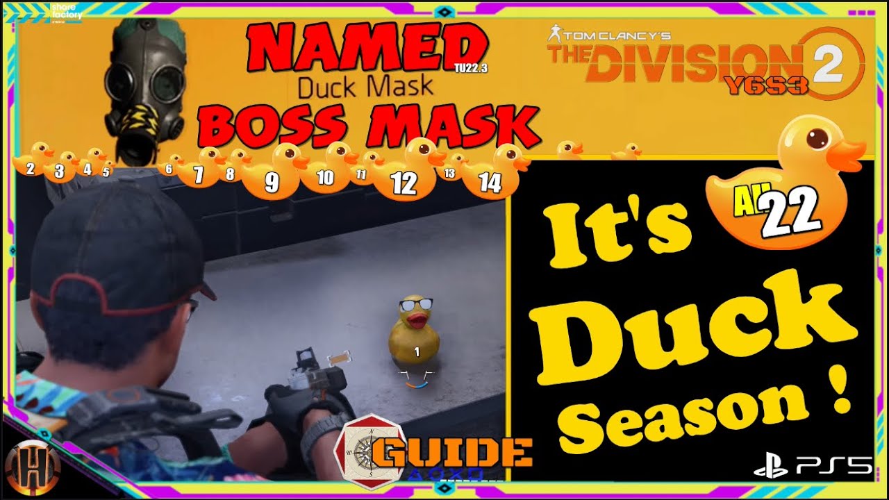 Space Administration HQ :  Manhunt Mission - Duck Mask | Named Boss Mask - All 22 Duck Locations.