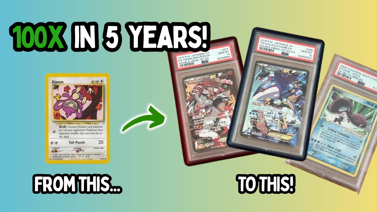 How I Increased the Value of My Pokemon Card Collection 100x in Only 5 Years! (And How You Can Too)