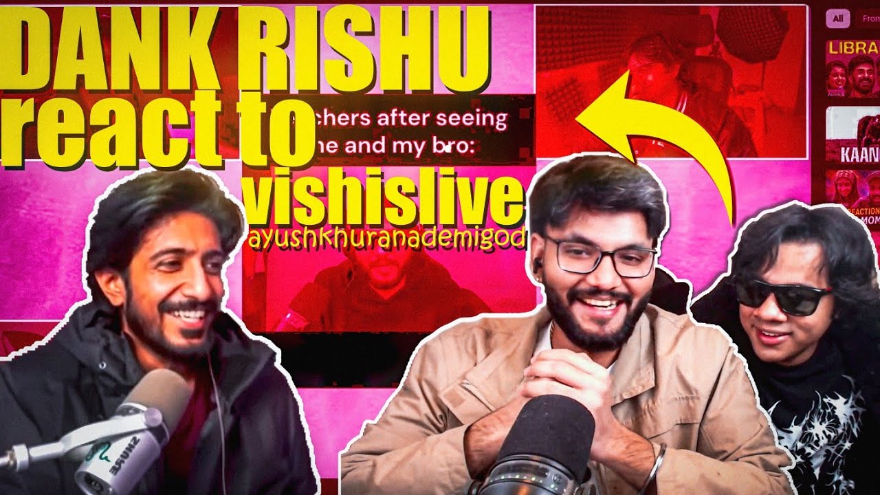 DANK RISHU REACT TO VISHISLIVE AYUSH KHURANA DEMIGOD CLIP | MEN OF CULTURE | @VISHisLive @DankRishu 
