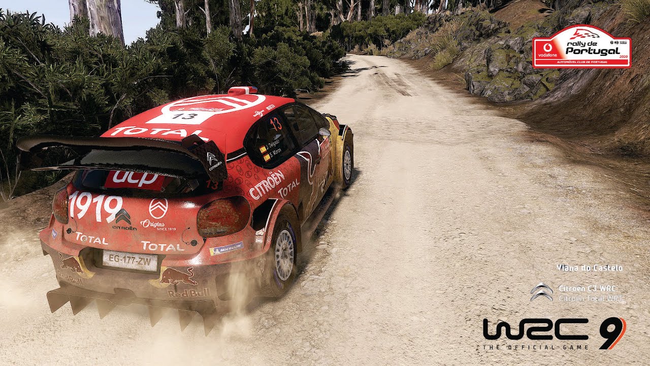 WRC 9 Citroen C3 WRC in Rally Portugal Viana do Castelo 1080P 60Fps + Keybaord