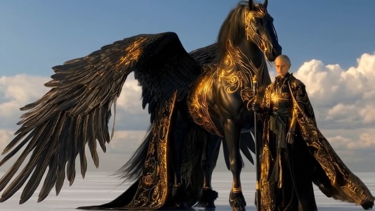 The Golden Riders of Heaven | The Path of Black Gold and Glory #ai