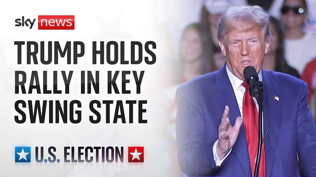 Donald Trump holds campaign rally in Atlanta, Georgia - only eight days from the election