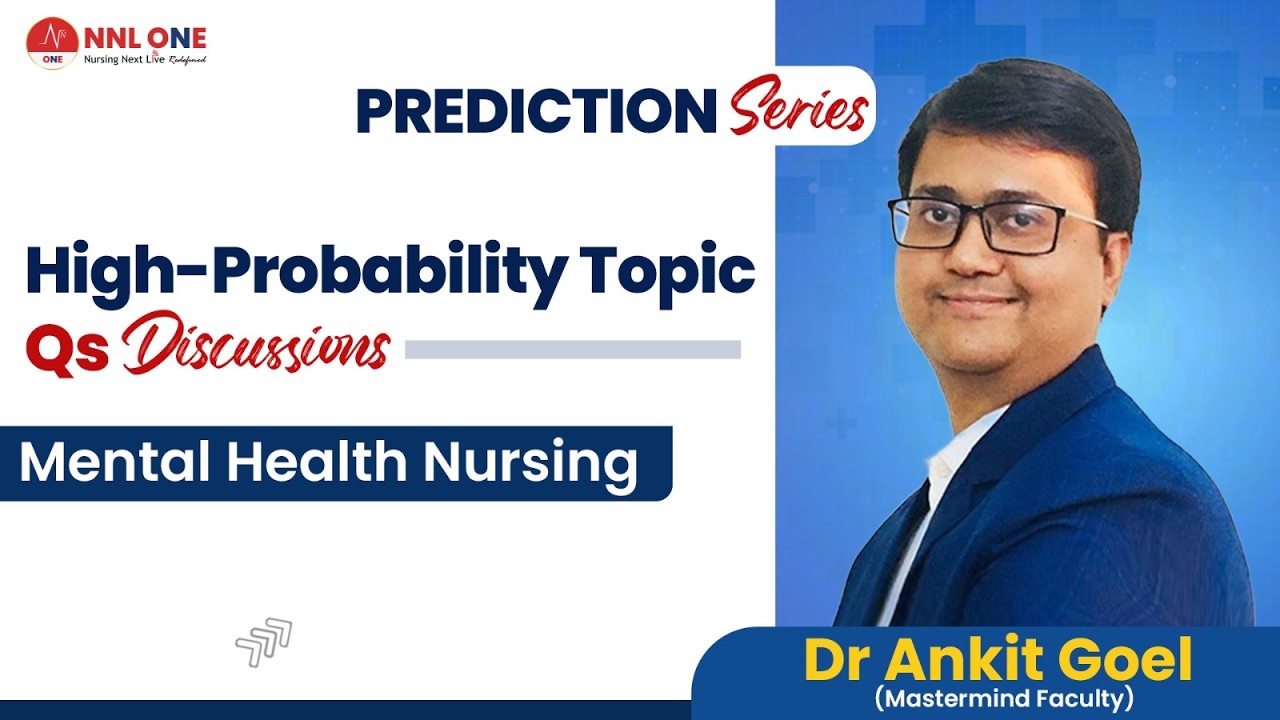 Prediction Series Mental Health Nursing for NORCET 10.0 by Dr Ankit Goel