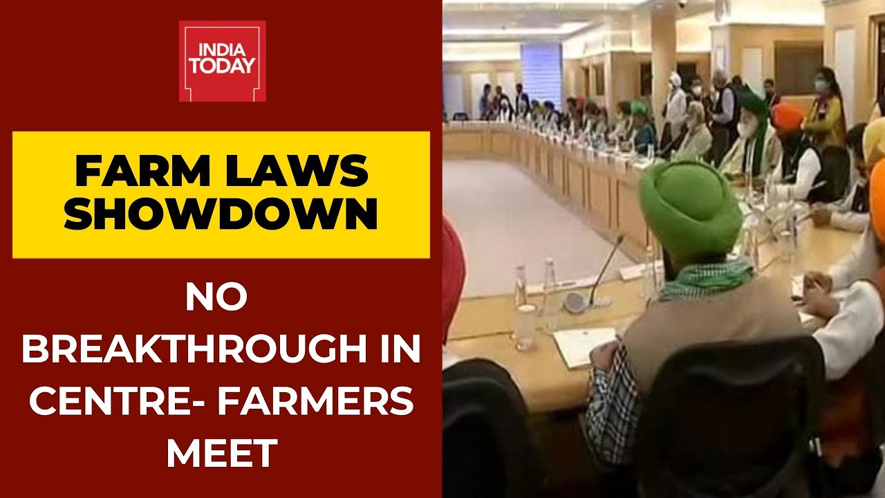 Farmers-Centre Meet Ends Inconclusively As Farmers Refuse To Budge;  Next Meet Again on Dec 9