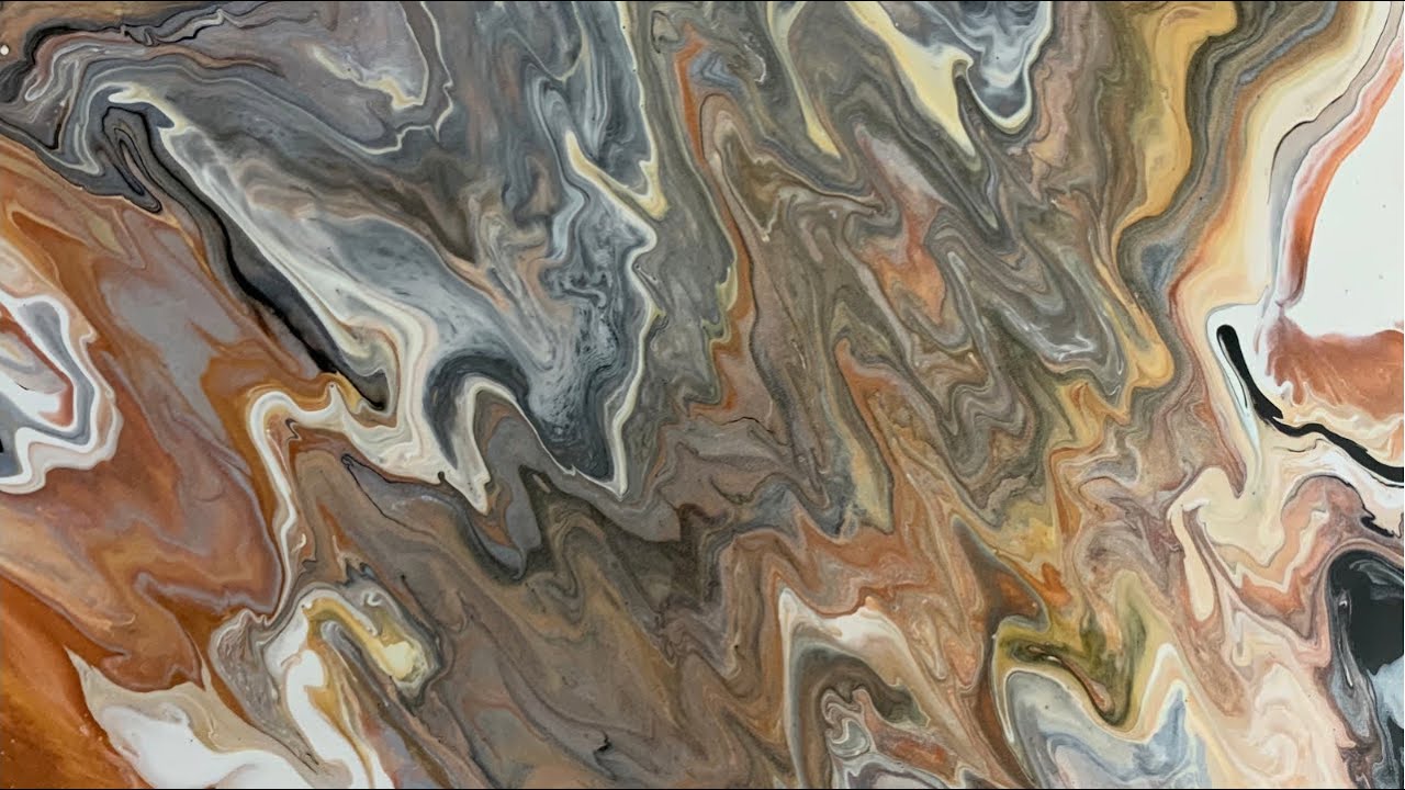 👩‍🎨Acrylic Pouring Technique Art on Canvas/ Explosion Colours🎨💥
