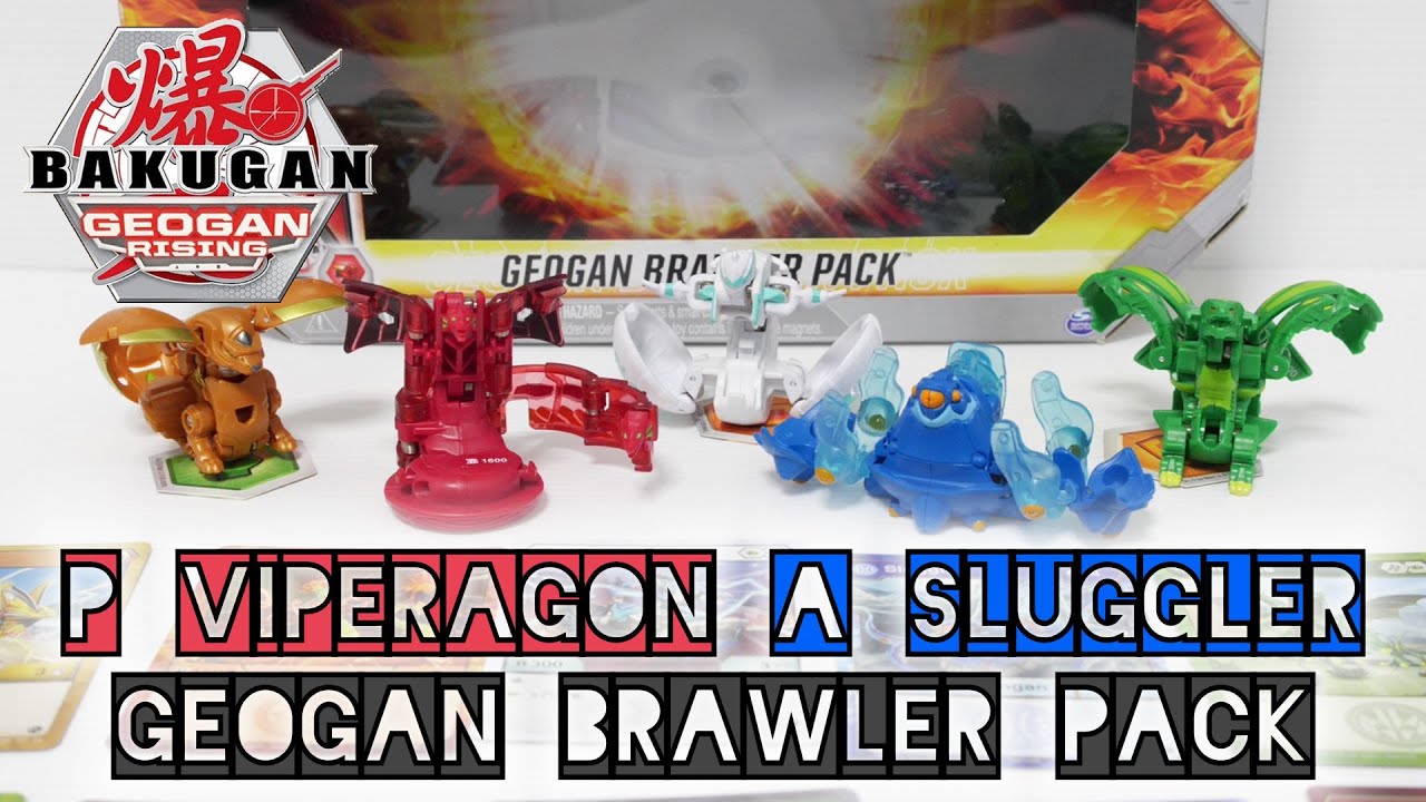 PYRUS VIPERAGON & AQUOS SLUGGLER Geogan Brawler Pack | Geogan Rising | BAKUGAN UNBOX