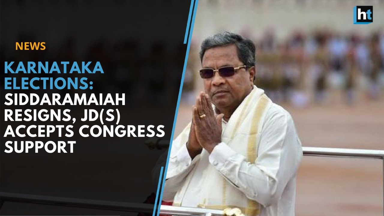 Karnataka elections: Siddaramaiah resigns; JD(S) accepts Congress support